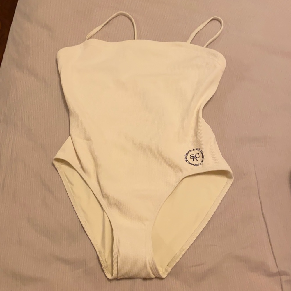 Sporty & Rich x Solid and Stripped Swimsuit